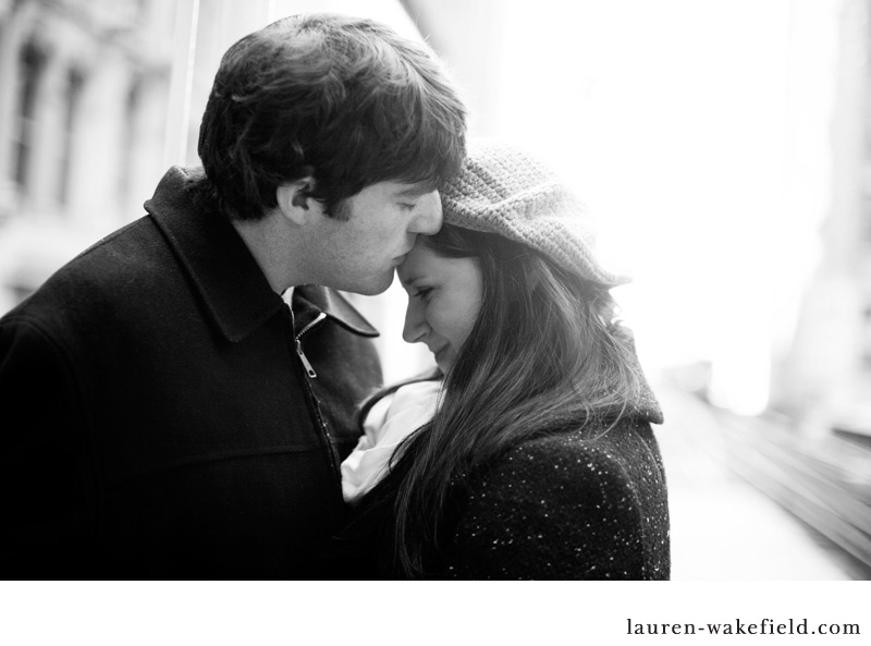 Downtown Chicago, Chicago engagement photos, winter engagement photos