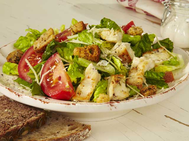 Healthy Recipe Swaps, Caesar Salad, Under 300 calories