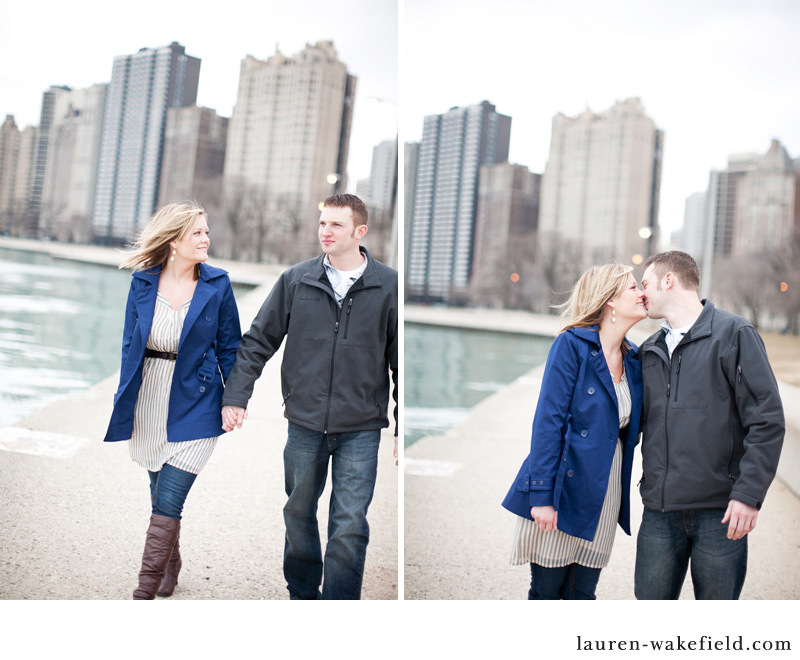 Chicago engagement photography, lakefront engagement session