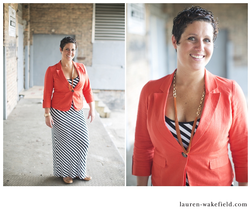 Fashion Friday, maxi dress, orange blazer, tory burch flats