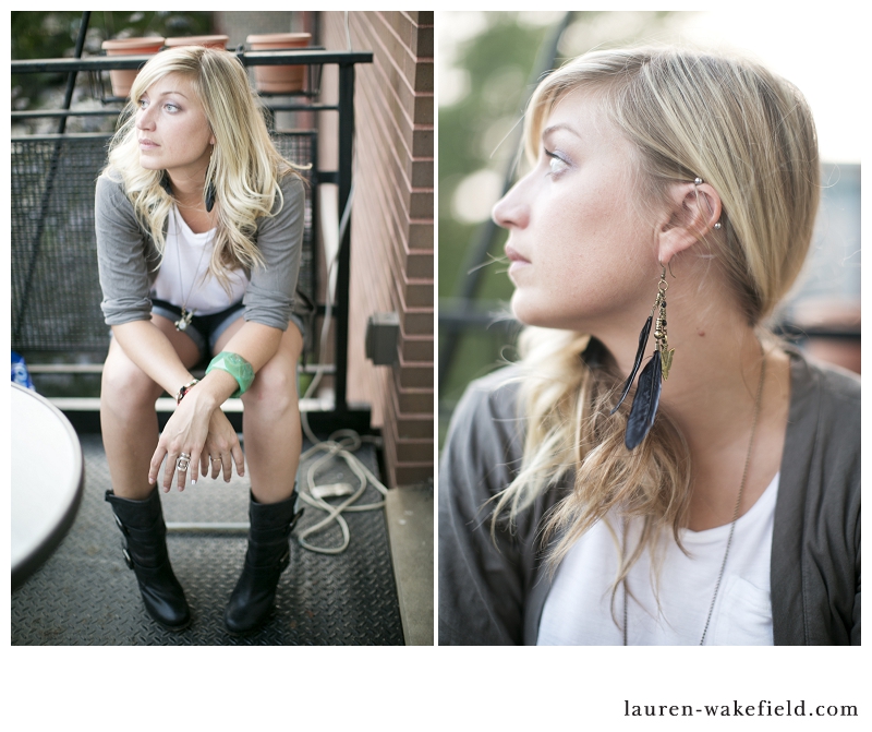 Fashion Friday, Stefanie, rocker chic, feather earrings