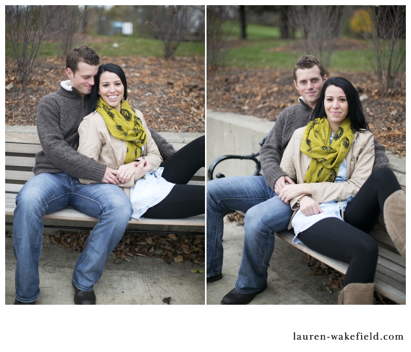 Chicago engagement photographer, naperville river walk, north central college, fall engagement photos, engagement photos, hot apple cider, erin and robby